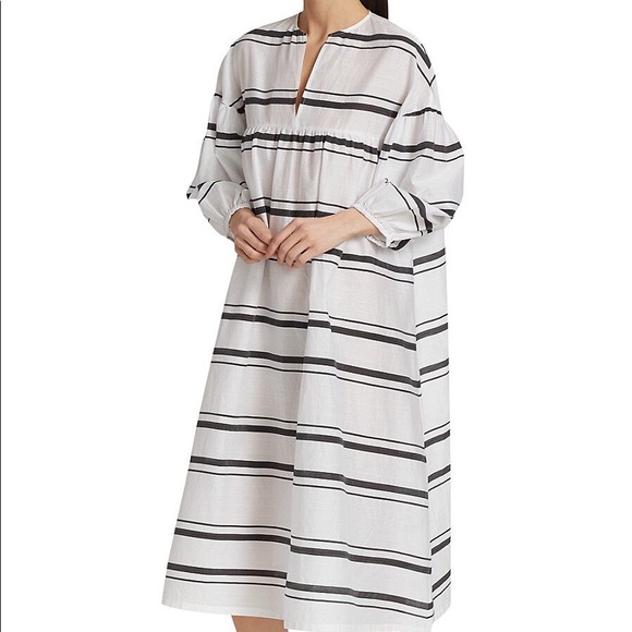 PIAZZA SEMPIONE Striped Poplin Tunic Dress. Size Eur 44; US 12. Retail: $1095 - Picture 2 of 7